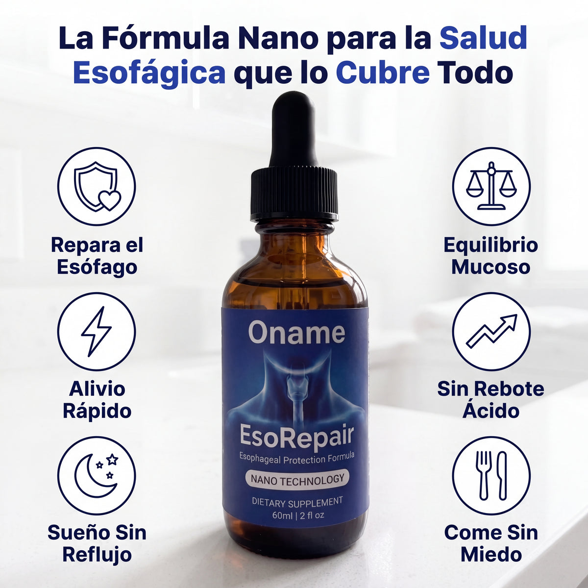 Oname EsoRepair™ | Fórmula nano-líquida que repara el tejido esofágico