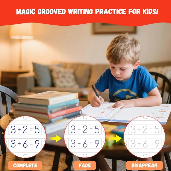 Oname Reusable Grooved Handwriting Workbook for Kids