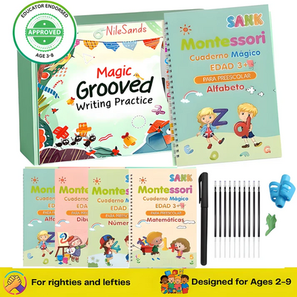 Oname Reusable Grooved Handwriting Workbook for Kids