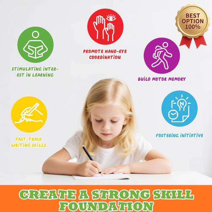 Oname Reusable Grooved Handwriting Workbook for Kids